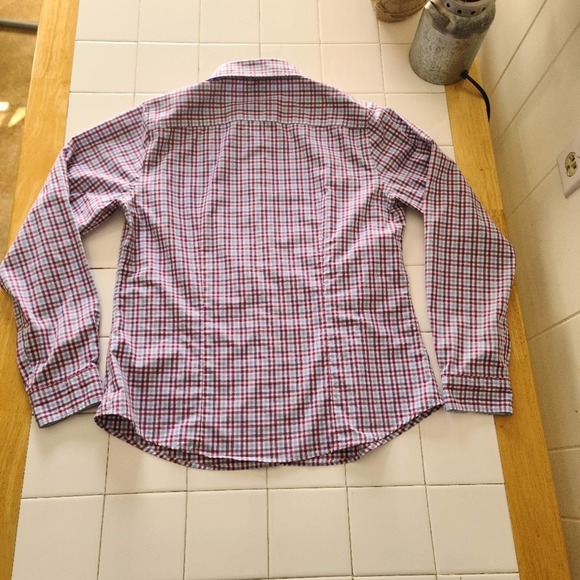 LL Bean multi-colored plaid flannel shirt - Picture 3 of 11